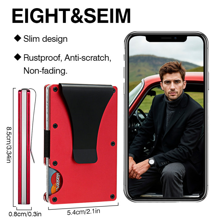 China Warehouse Aluminium alloy wallet