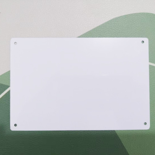 China Warehouse 4*6 inches sublimation aluminum plate with 4 hole