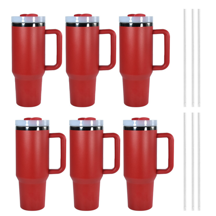 US Warehouse H2 40OZ Powder Coated Tumbler with Gun-Gray Plated(Not for sublimation)