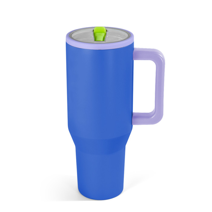 US Warehouse 40OZ powder coated tumblers with flip straw lids(Not for sublimation)