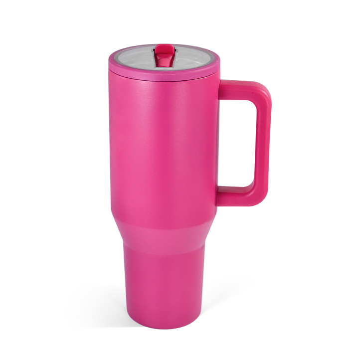 US Warehouse 40OZ powder coated tumblers with flip straw lids(Not for sublimation)