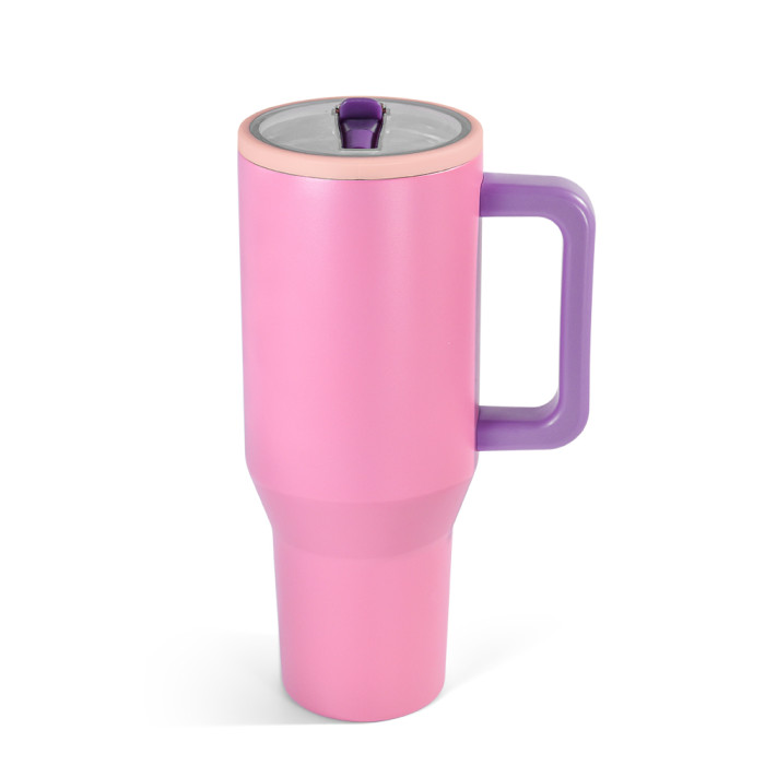 US Warehouse 40OZ powder coated tumblers with flip straw lids(Not for sublimation)