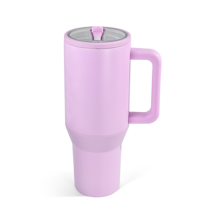 US Warehouse 40OZ powder coated tumblers with flip straw lids(Not for sublimation)