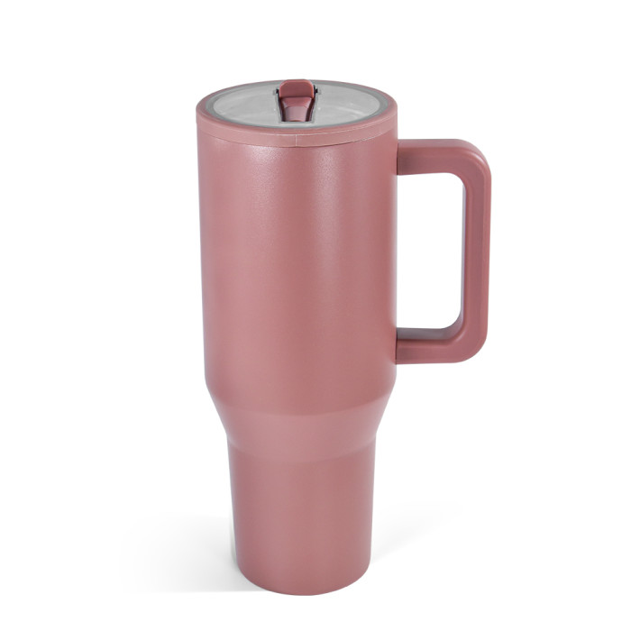 US Warehouse 40OZ powder coated tumblers with flip straw lids(Not for sublimation)