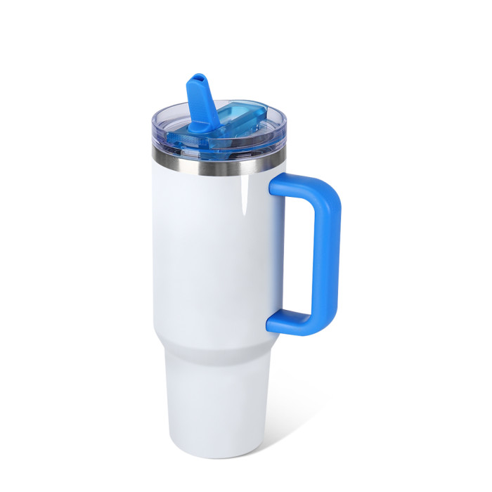 US Warehouse 40oz Sublimation Tumbler With dismountable Lid and Handle