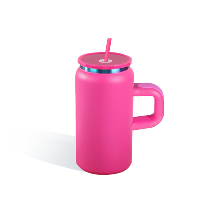 US Warehouse Rainbow Plated 16oz Powder Coated Cups Libby Cups With Handle