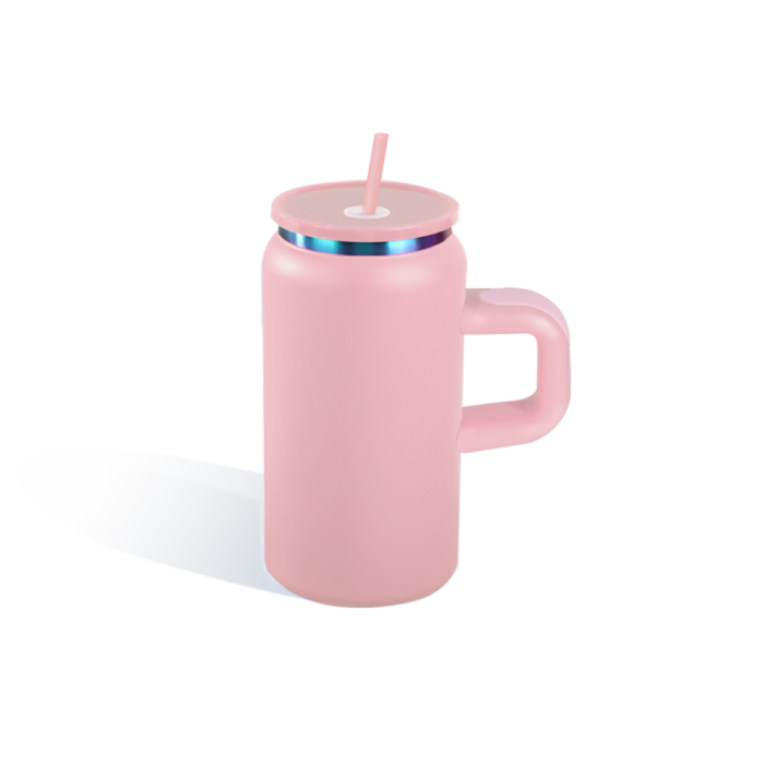 US Warehouse Rainbow Plated 16oz Powder Coated Cups Libby Cups With Handle