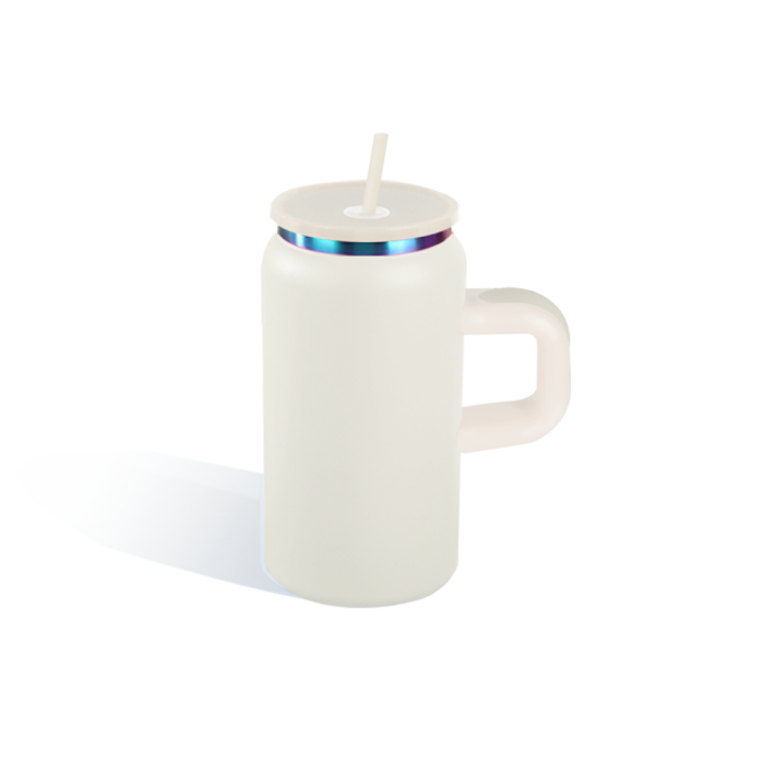 US Warehouse Rainbow Plated 16oz Powder Coated Cups Libby Cups With Handle