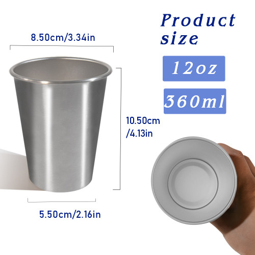 US warehouse 12oz stainless steel sublimation Cup Beer mugs Beverages Cups