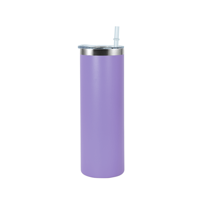 US Warehouse 20oz Powder Coated Straight Skinny Tumbler