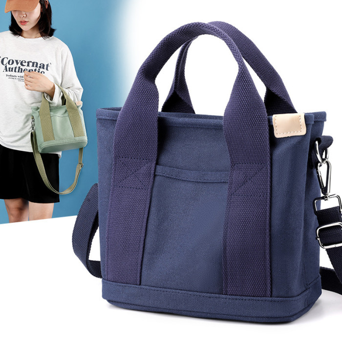 China Warehouse 24pcs 12.6*11.4*6 inches Canvas Multiway Pocket Tote