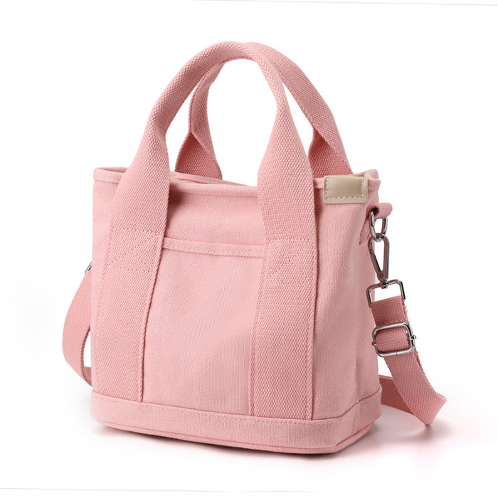 China Warehouse 24pcs 12.6*11.4*6 inches Canvas Multiway Pocket Tote
