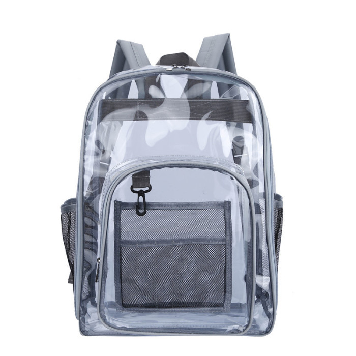 China warehouse 20pcs 17*12.5*6 inches PVC Clear Backpack