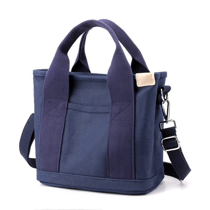 China Warehouse 24pcs 12.6*11.4*6 inches Canvas Multiway Pocket Tote