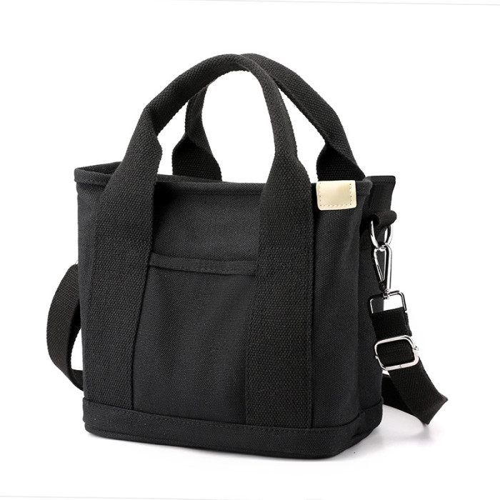 China Warehouse 24pcs 12.6*11.4*6 inches Canvas Multiway Pocket Tote