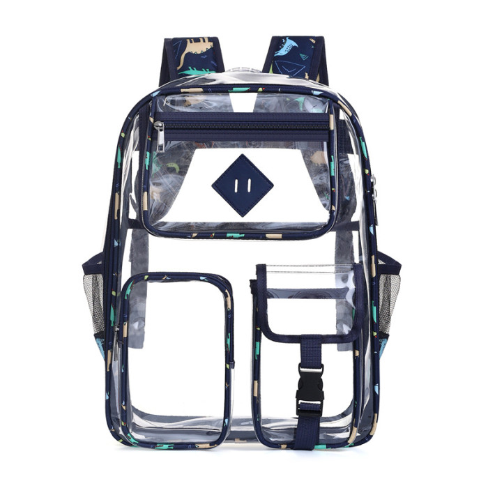 China warehouse 18pcs 17*12.5*6 inches PVC Clear Backpack