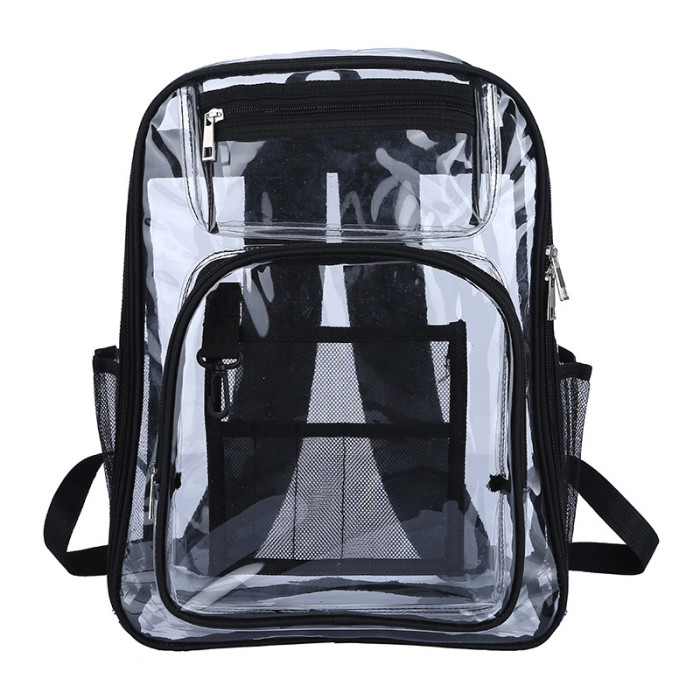 China warehouse 20pcs Upgraded 17*12.5*6 inches PVC Clear Backpack
