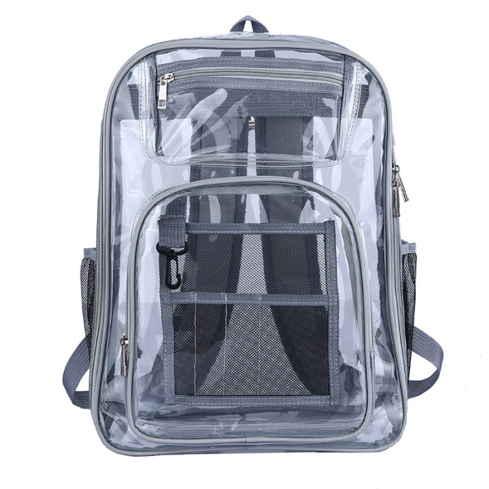 China warehouse 20pcs Upgraded 17*12.5*6 inches PVC Clear Backpack