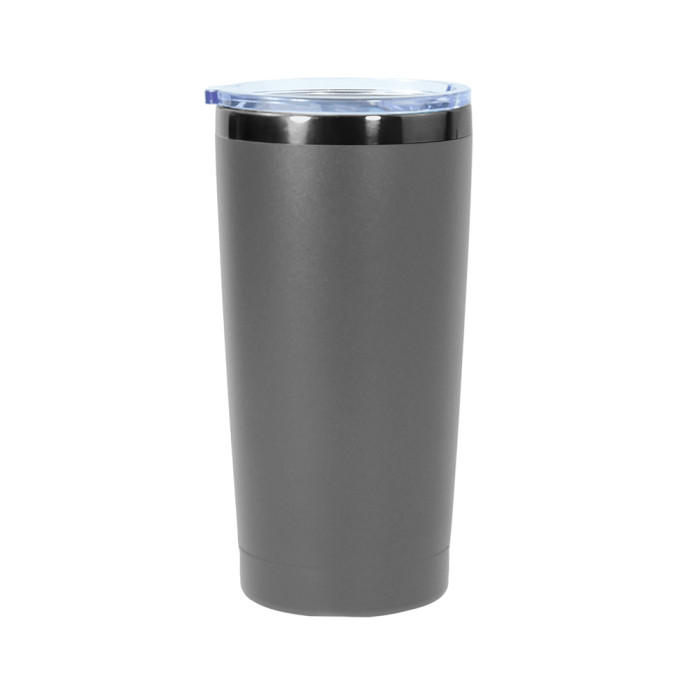 US Warehouse 20oz powder coated tumbler with gun grey plated