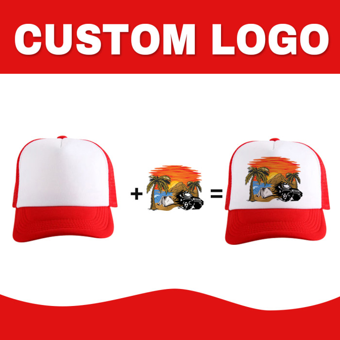 US Warehouse Sublimation Baseball Cap Truck hats Advertising Caps hat