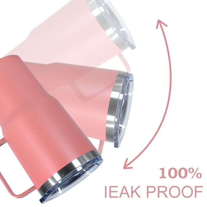 US Warehouse 20oz powder coated tumbler with handle