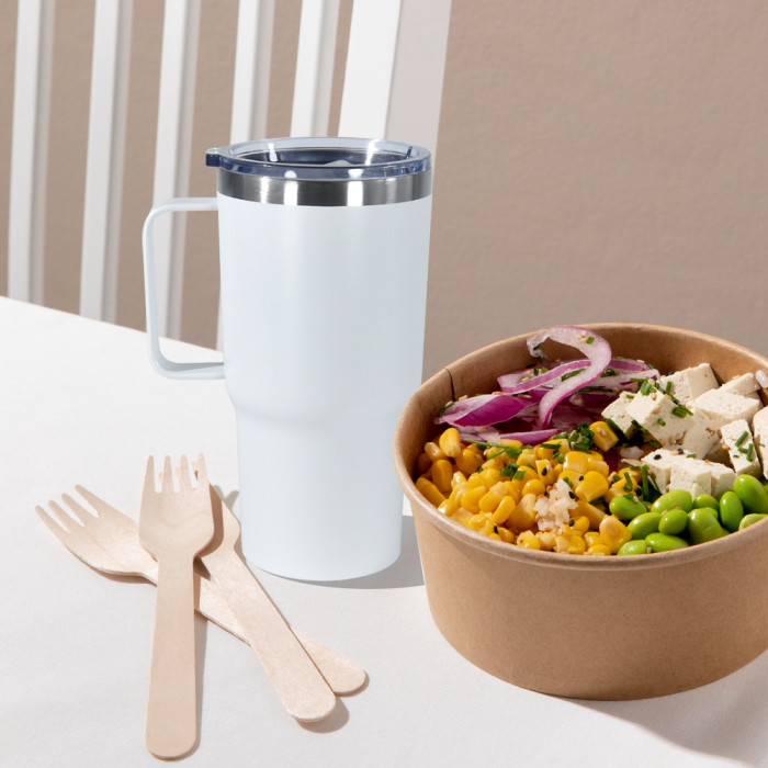 US Warehouse 20oz powder coated tumbler with handle