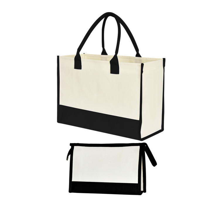 US Warehouse Canvas Tote Bag Sets,mixed colors