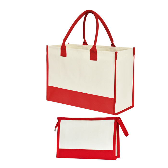 US Warehouse Canvas Tote Bag Sets,mixed colors