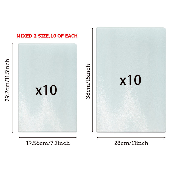 US warehouse 11*15 in+7.7*11.5 in tempered glass sublimation cutting board