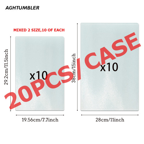 US warehouse 11*15 in+7.7*11.5 in tempered glass sublimation cutting board