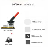 Fridge Magnet Machine Sets(1 pcs fridge magnet machine+1 pcs cutter machine+1000 sets of consumabels)