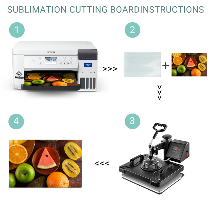 US warehouse 11*15 inches tempered glass sublimation cutting board