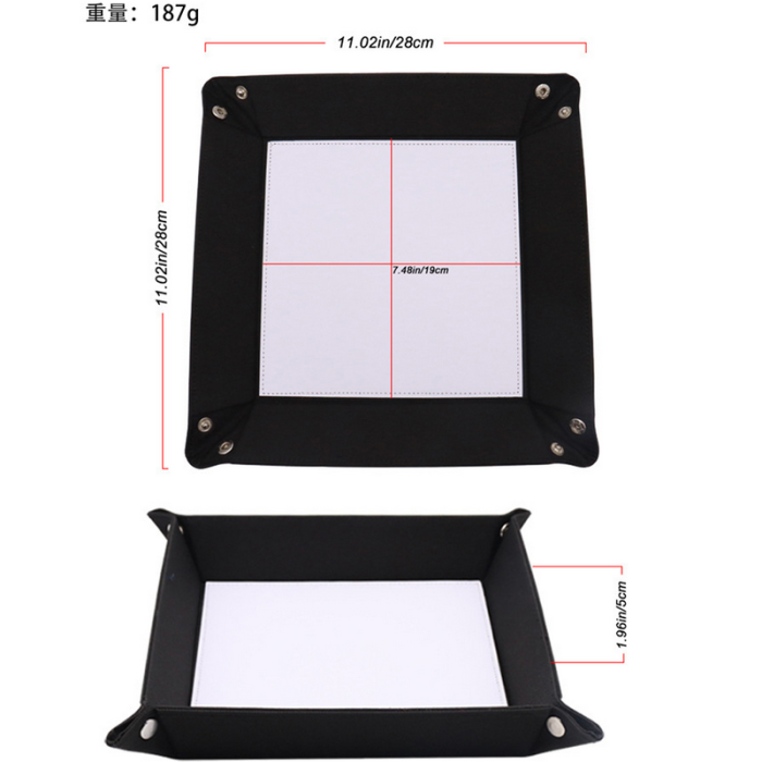China Warehouse 48pcs PU Leather Sublimation Trays