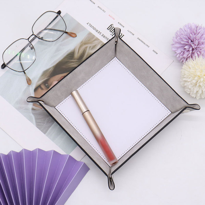 China Warehouse 48pcs PU Leather Sublimation Trays