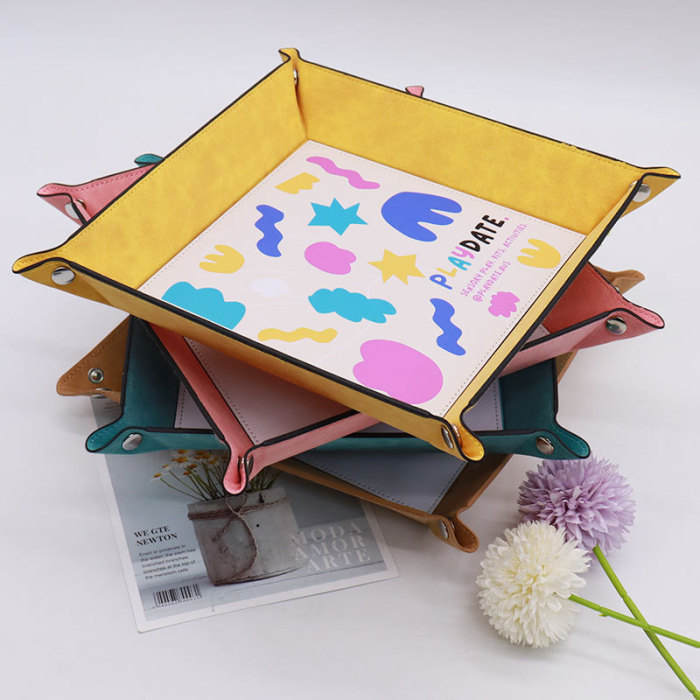 China Warehouse 48pcs PU Leather Sublimation Trays