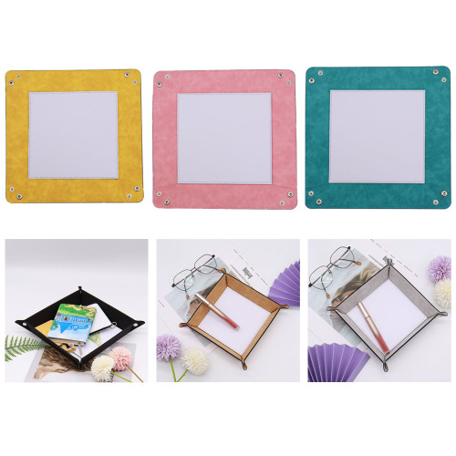 China Warehouse 48pcs PU Leather Sublimation Trays