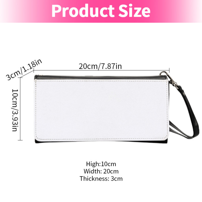 US warehouse PU leather sublimation lady wallet