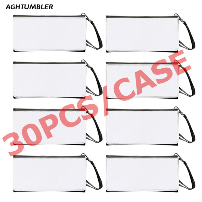 US warehouse PU leather sublimation lady wallet