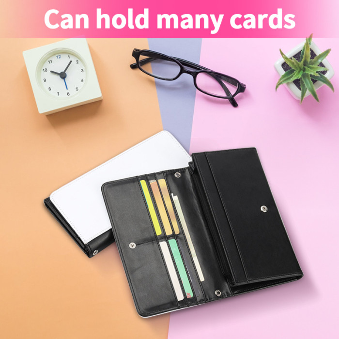 US warehouse PU leather sublimation lady wallet