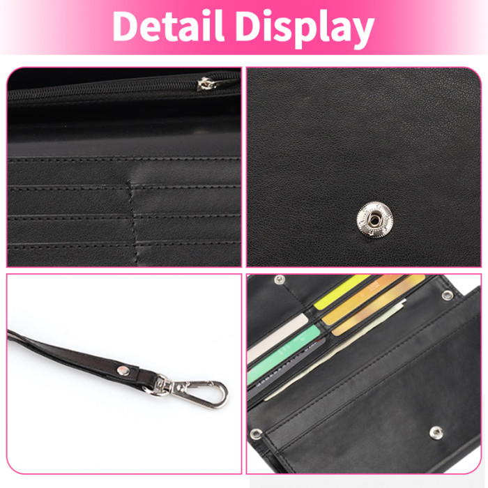 US warehouse PU leather sublimation lady wallet