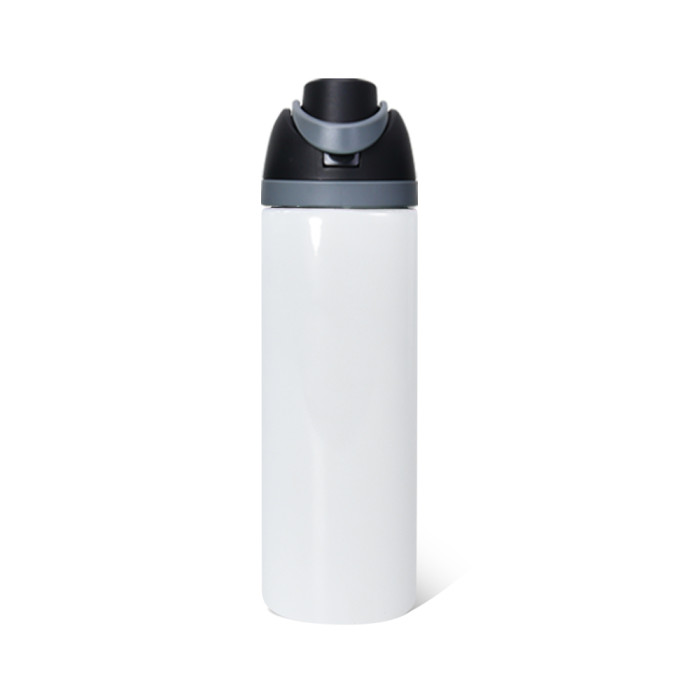 US Warehouse No Pit 24oz sublimation water bottle FreeSip Insulated Stainless Steel Water Bottle with Straw