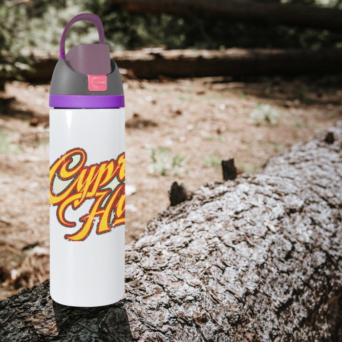 US Warehouse No Pit 24oz sublimation water bottle FreeSip Insulated Stainless Steel Water Bottle with Straw