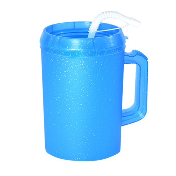 US Warehouse BPA FREE 34oz Glitter Plastic travel Cup Mugs (Not for sublimation)