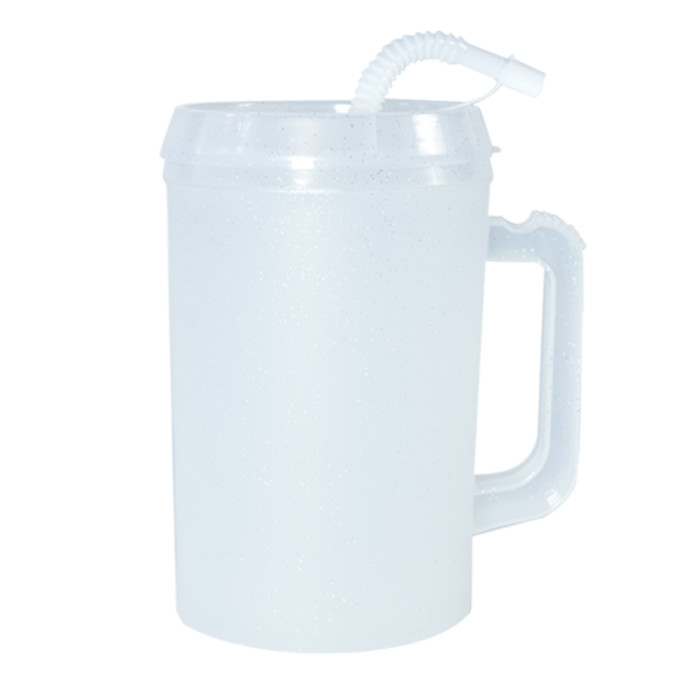 US Warehouse BPA FREE 34oz Glitter Plastic travel Cup Mugs (Not for sublimation)