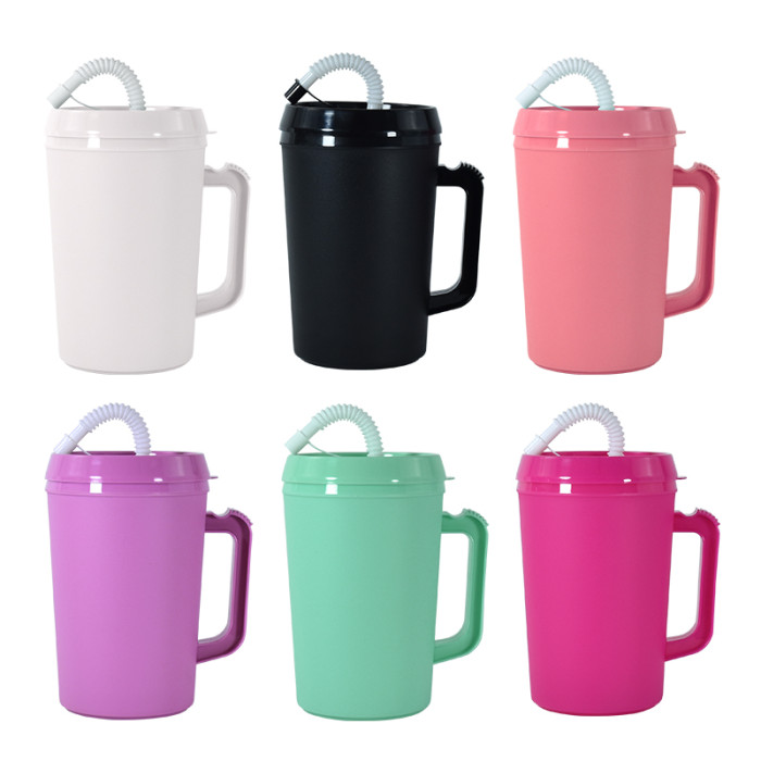US Warehouse BPA FREE 34oz colored plastic travel Cup (Not for sublimation)