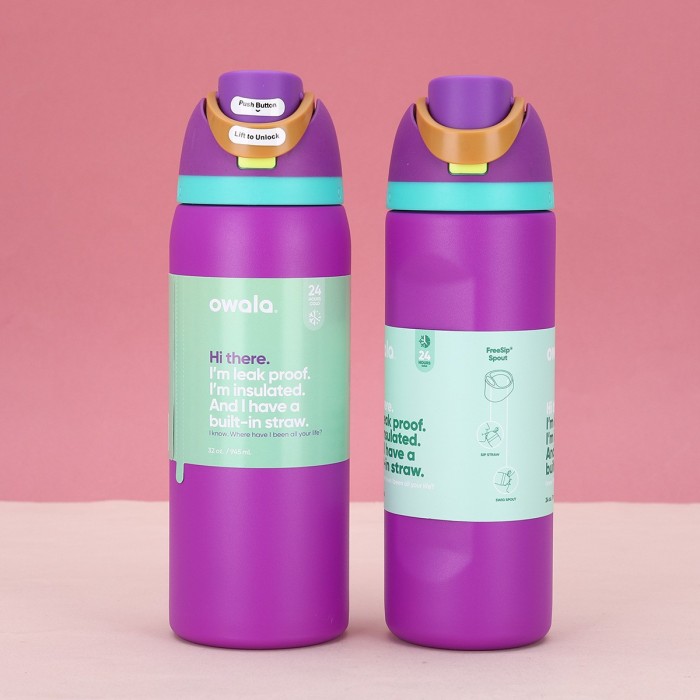 China Warehouse 24oz/32oz Portable Stainless Steel FREESILP Sports Water Bottle