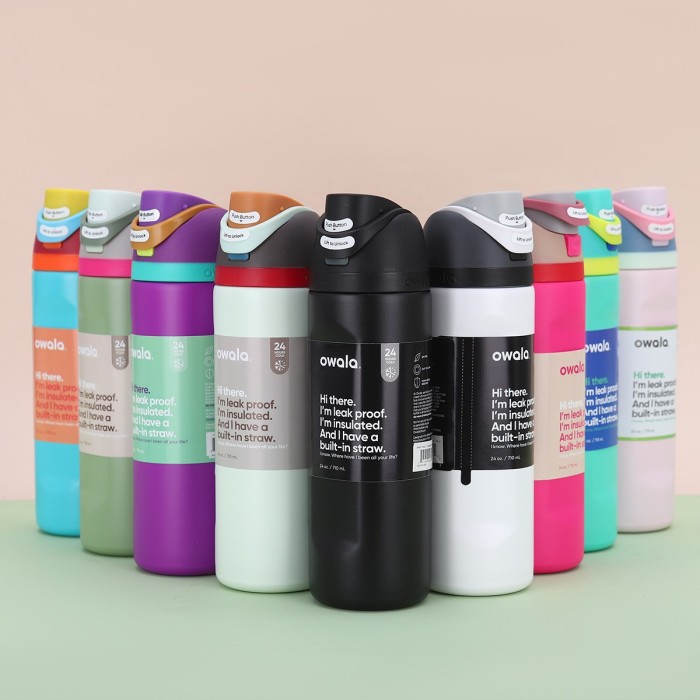 China Warehouse 24oz/32oz Portable Stainless Steel FREESILP Sports Water Bottle