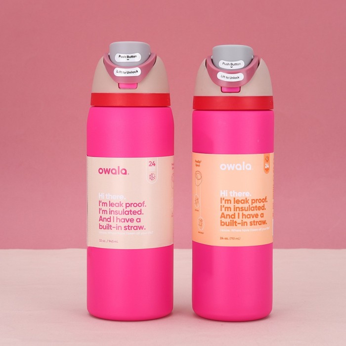 China Warehouse 24oz/32oz Portable Stainless Steel FREESILP Sports Water Bottle