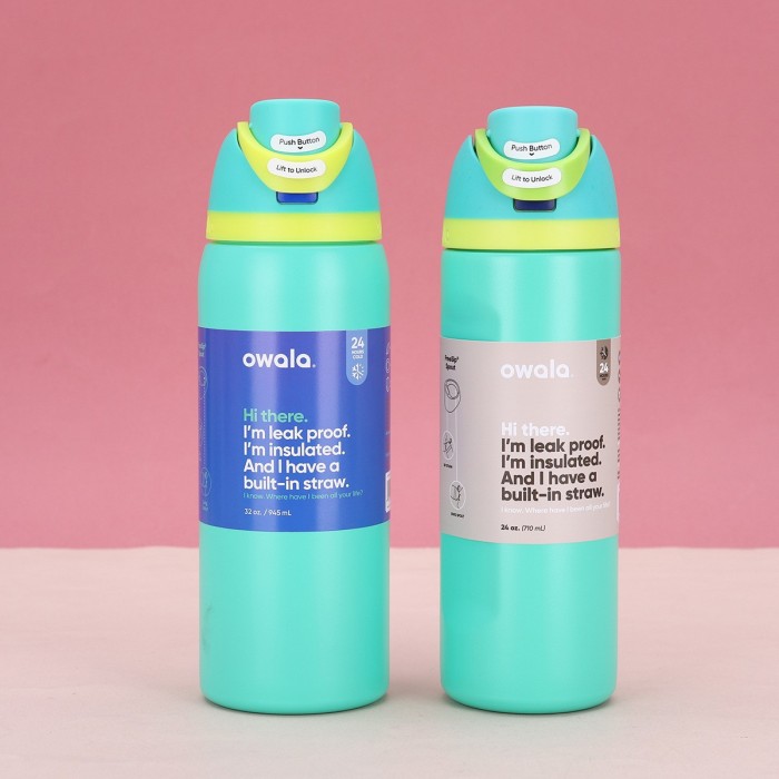 China Warehouse 24oz/32oz Portable Stainless Steel FREESILP Sports Water Bottle