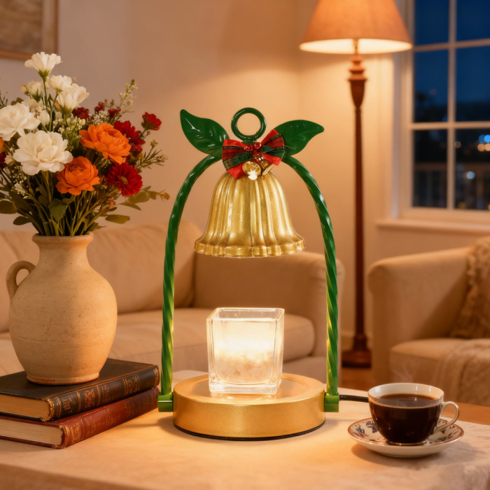 US warehouse Candle Warmer Lamp with 2 Bulbs - Flameless 4-Level Dimmable Wax Warmer